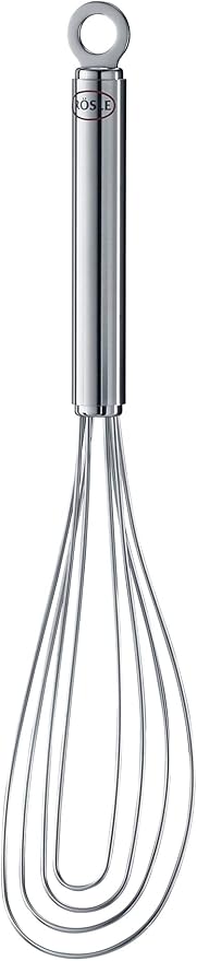Rösle Stainless Steel Flat Whisk, 8 Wire, 8.7-inch