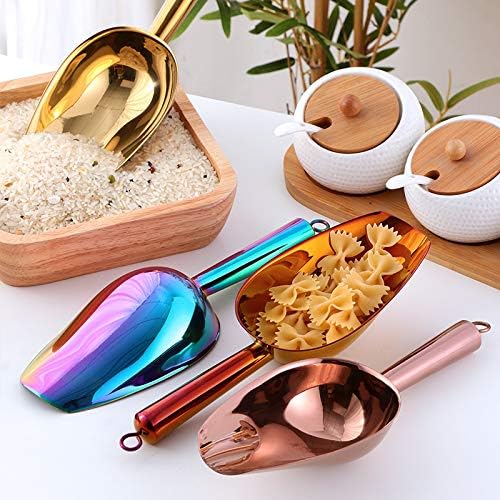 Buy Star Ice Scoop, Premium Stainless Steel Cookie Scoop, Fashion Ice Scoop, Sturdy Flour Scoop, Utility Candy Scoop, Dishwasher Safe (8oz/9 Inch) (Rose Gold)