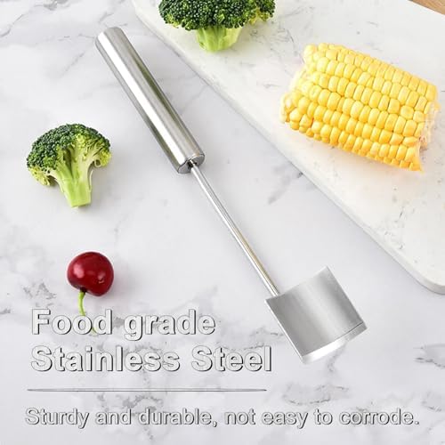 Corn Peeler For Corn On The Cob, Long Handle Stainless Steel Corn cob Stripping Tool, Corn Cutter, Corn Cob Stripper, Suitable For Home Kitchens, Restaurant Chefs, Outdoor Dining Enthusiasts