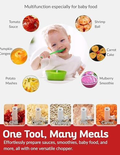 Manual Pull Mini Chopper 400ml – Handheld Vegetable Chopper for Onion, Garlic, Nuts, Herbs & Salad Prep – Compact Food Processor with Sharp Stainless Steel Blades, BPA-Free & Easy to Clean