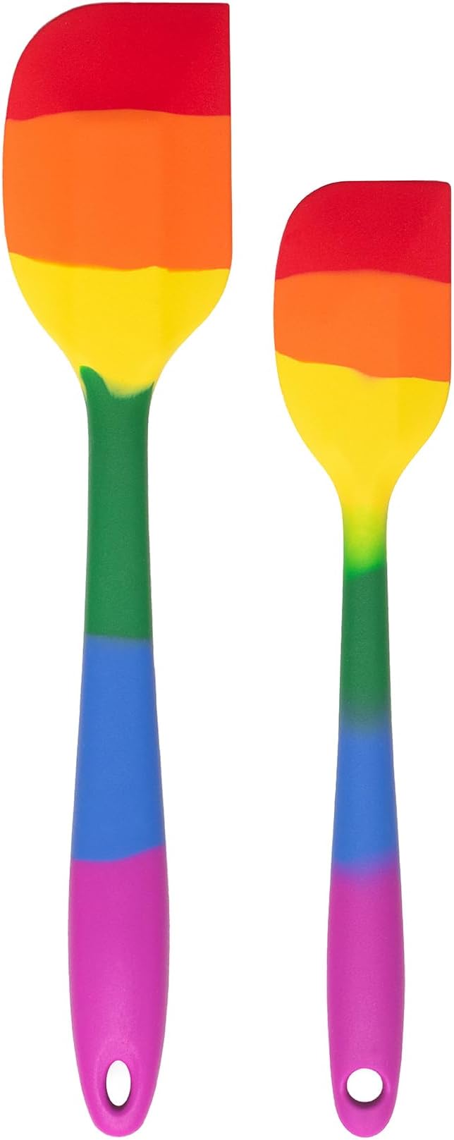 Cooking With Pride Silicone Scraper Set, Non-Stick and Heat-Safe, Includes1 Each Scraper and Mini Scraper