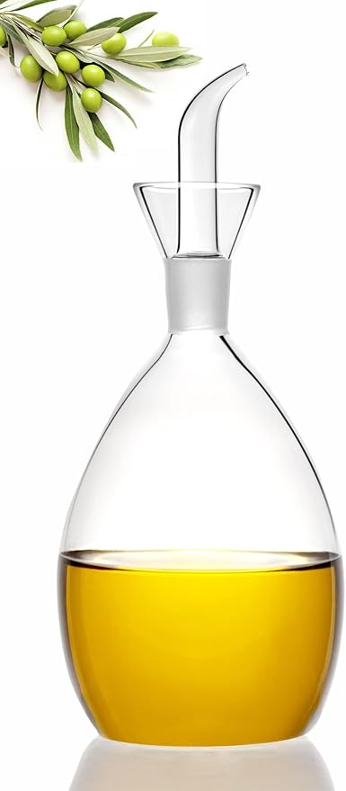 18 oz / 500 ml Olive Oil & Vinegar Dispenser with Non Drip Spout - Oil Pourer Dispensing Bottles Soap dispenser for Kitchen BBQ and Bathroom.