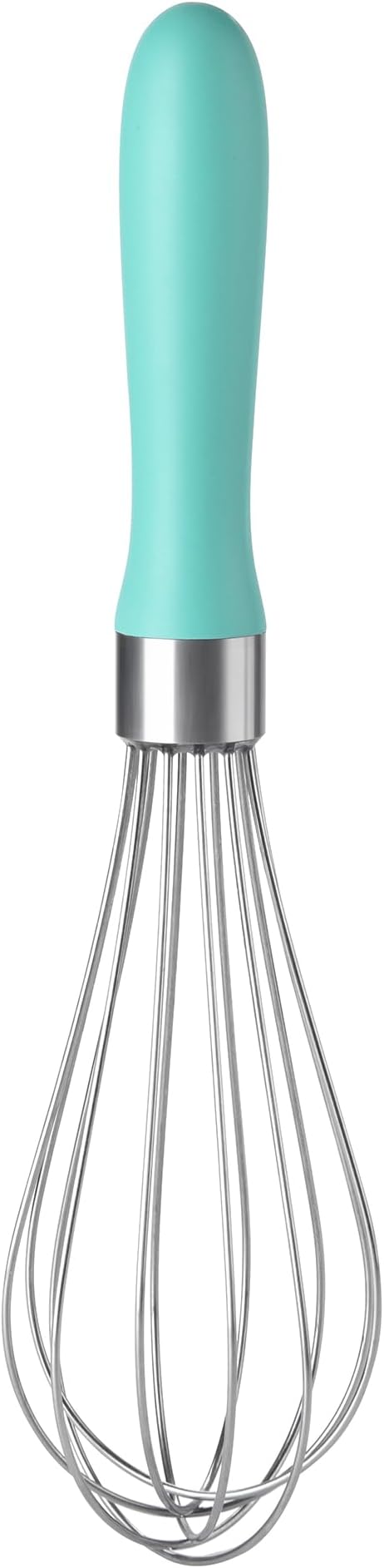 18/8 Stainless Steel Balloon Whisk for Cooking (Small, Turquoise) | Heavy Duty Metal Kitchen Wire Whisker Wisking Tool Egg Beater Hand Mixer for Mixing Baking Beating Stirring Sauce Flour