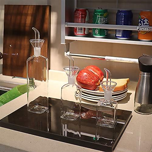 5 ounce / 150 ml Glass All-Purpose Cruet, Glass Oil Decanter and Cruet (Square 5 OZ)