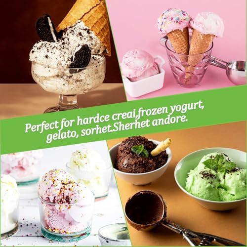 4 Pack Ice Cream Spade Heavy Duty - Stainless Steel Flat Ice Cream Scoop, Scooper for Hard or Creamy Dessert Spade Butter Cutter