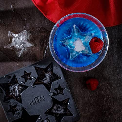 DRINKSPLINKS Star Ice Cube Tray. Large Star Ice Cube Mold.