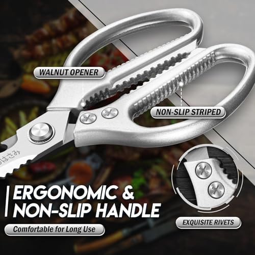 TIJERAS Kitchen Scissors Shears Set - 2PCS Stainless Steel Sharp