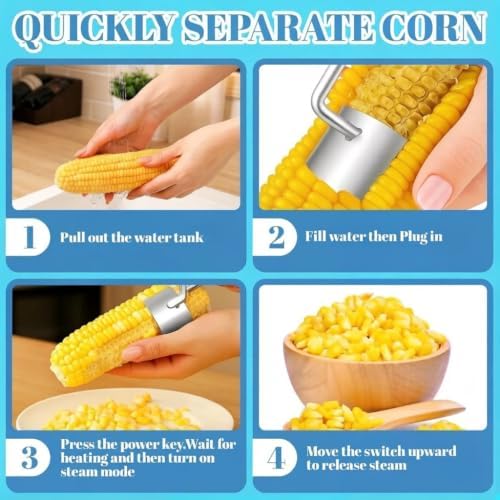 Corn Peeler for Corn on the Cob,Stainless Steel Corn Stripper Tool