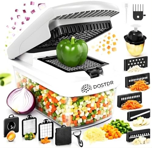 Compact Premium Vegetable Chopper Container Graded Stainless Steel & ABS