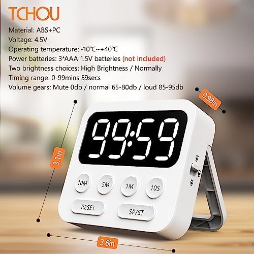 Timer,Digital Kitchen Timer with Stopwatch and Countdown Function