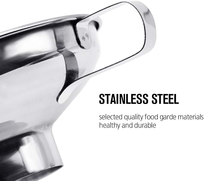 Stainless Steel Canning Funnel Set - 2 Pack for Wide and Regular Mason Jars