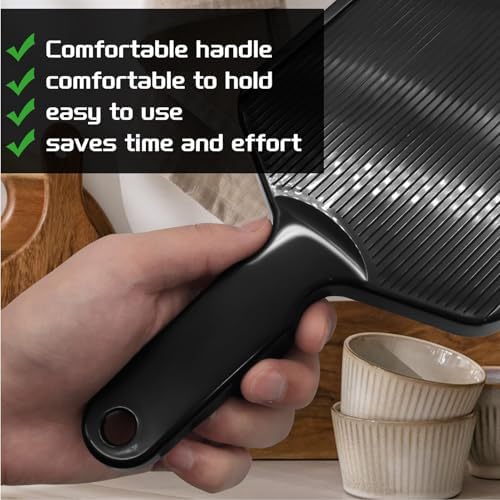 Mandoline Slicer,Mandoline Food Slicer for Kitchen,Slicer Vegetable Cutter with Hand Holder - Stainless Steel Cutter for Potato,Tomato,Onion,Black,1Pack