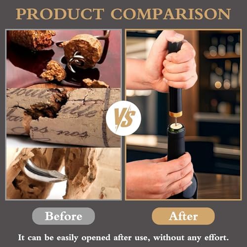 2 Pcs Portable Air Pressure Pump Bottle Opener, Quick Bottle Opening, Compatible With Champagne and Red Wine Bottles, Suitable for Travel Camping, Family Gatherings, Restaurants, and Bars (Gold + Red)