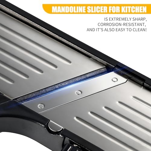 -BINGBING- Mandoline Slicer for Kitchen, 7-in-1 Adjustable Vegetable Slicer