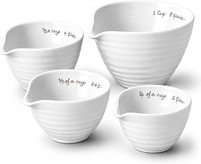 Portmeirion Sophie Conran White Measuring Cups,Set of 4