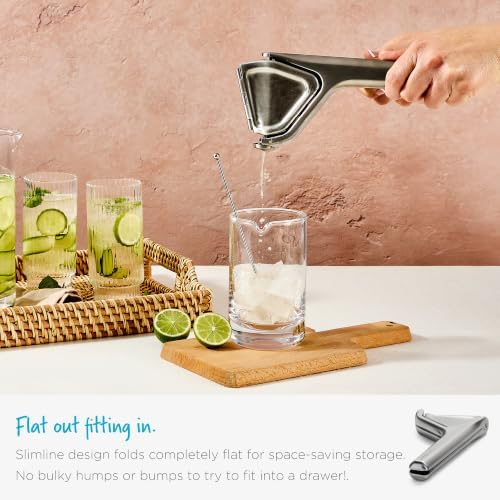Dreamfarm Fluicer Steel Fold-Flat Citrus Juicer - Lemon