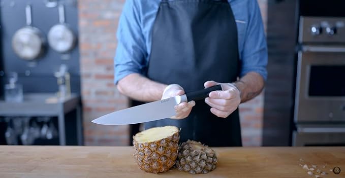 Babish 8-Inch Chef Knife – High-Carbon German 1.4116 Steel Kitchen Knife – Professional Cutlery for Precise Slicing and Chopping