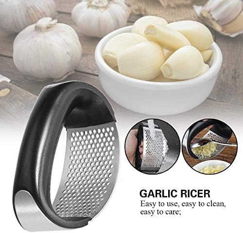 Stainless Steel Garlic Press Crusher Squeezer Masher Home Kitchen Mincer Tool Rust-proof Dishwasher safe