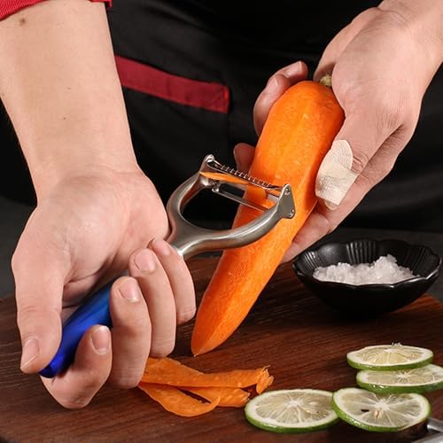 Aniso 2-in-1 Vegetable Peeler, Julienne Blade, Stainless Steel Handle