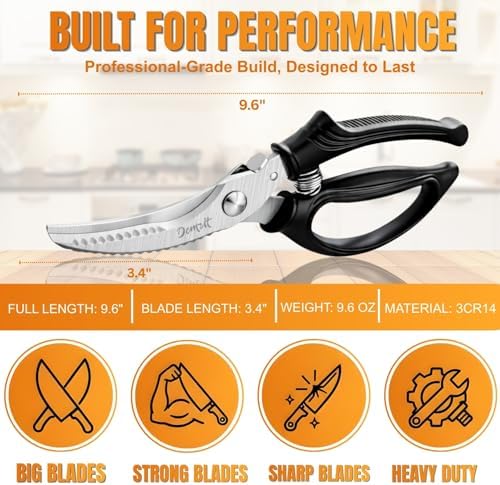 Heavy Duty Poultry Shears, Spatchcocking & Bone Cutting Scissors