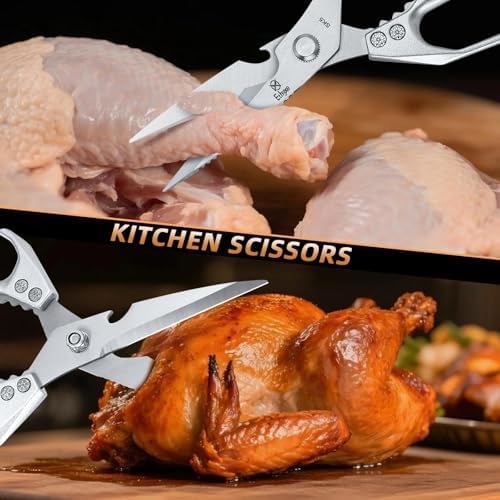 Kitchen Scissors All Purpose - Heavy Duty Poultry Shears