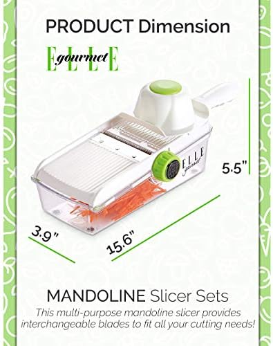 Mandoline Slicer Sets – Multiple Pieces & Parts Included for Slicing, Chopping and Peeling