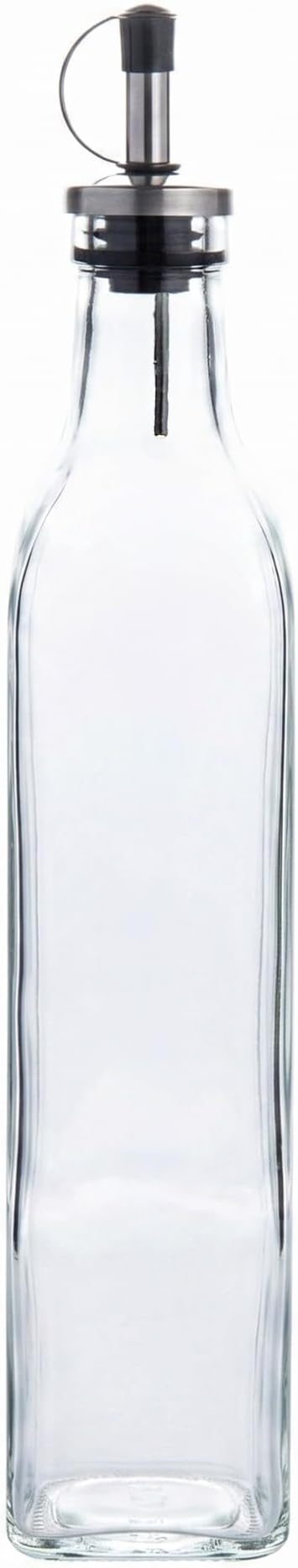 Restaurantware-Chef 101 16.9 Ounce Olive Oil Dispenser, 1 Kitchen Oil Dispenser Bottle - With Stopper Spout, Non-Leaking, Clear Glass Pourer, For Cooking Or Salad Dressings