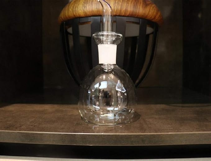 10 oz / 300 ml Clear Glass Olive Oil Dispenser Bottle - Oil & Vinegar Cruet with Pourers and NO Funnel Needed - Olive Oil Carafe Decanter for Kitchen and BBQ