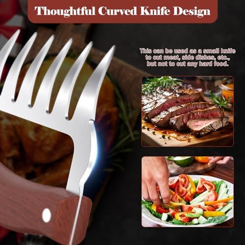 2 Pcs Meat Handler Shredder Claws,Chicken Shredder Claws, Stainless Steel Barbecue Meat Splitter For Shredding Handing Food.