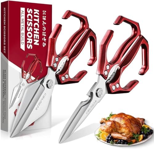 Dream Reach Kitchen Shears Set for Food with Sharp Bone-Cutting Blades