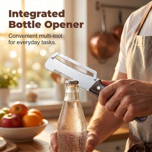 Multi-Functional Vegetable Peelers for Kitchen, 2026 New Handheld Peeler, Ultra-Sharp Stainless Steel Blade with Bottle Opener, For Potato, Pumpkin, Veggie or Fruits Peeler (2PC)