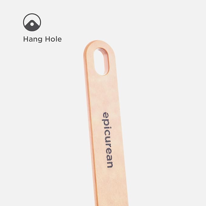 Epicurean Silicone Series Large Spatula-Natural Handle with Black Head