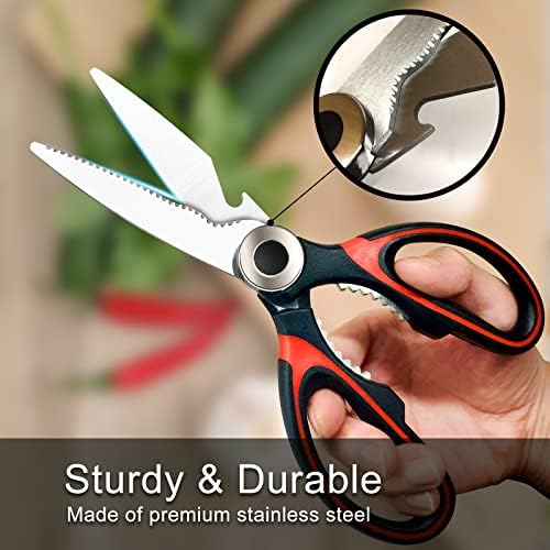 Kitchen Scissors 2 Pack Shears All Purpose Heavy Duty Sharp for Food