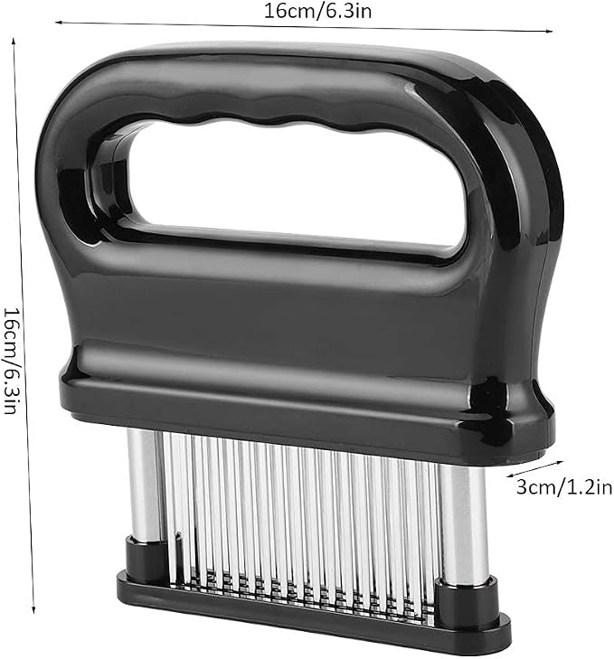 Meat Tenderizer, Kitchen Meat Pounder with 48 Stainless Steel Needle Blade Meat Beater Cooking Tool for Beef Turkey Chicken Steak Veal Pork Fish