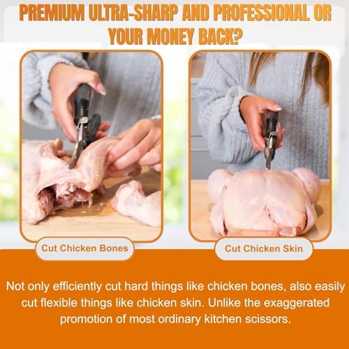Heavy Duty Poultry Shears, Spatchcocking & Bone Cutting Scissors