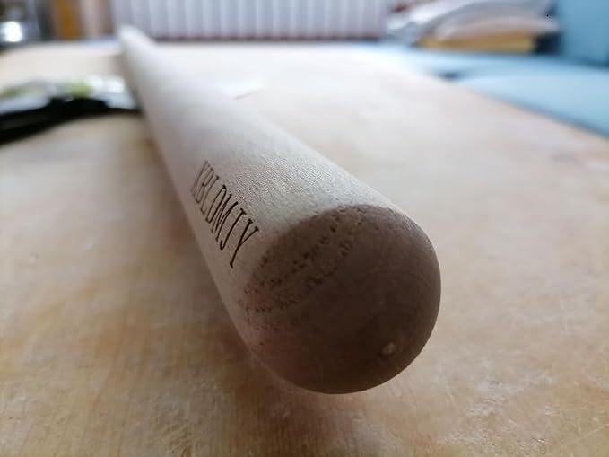Extra Long Pasta Rolling Pin,Dough Roller ，Professional Rolling Pins for Baking， Tortilla ，Baklava, Pizza,Noodles(35.03×1.38inch/89×3.5cm)