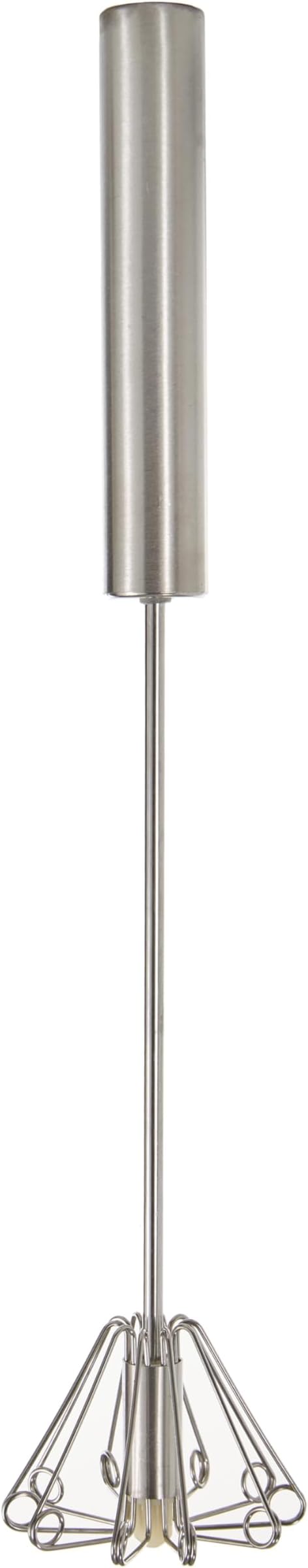 BergHOFF Essentials Stainless Steel 14" Miracle Whisk, Rotate Balloon Head, Heavy-duty Handle, Beating Eggs, Dough, Mixing, Stirring, Silver