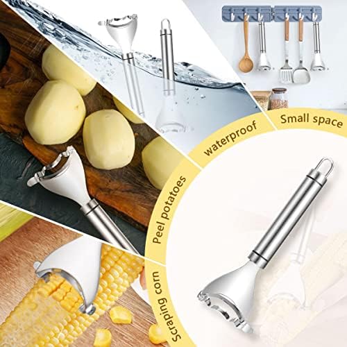 1 Pcs Corn Peeler Corn Planer Thresher Stainless Steel Corn Peeler for Corn On the Cob Corn Kernel Remover Tool Magic Corn Stripper Tool Corn Cutter Corn Scraper with Ergonomic Handle for Kitchen