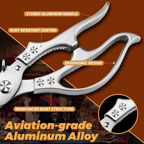 Chicken Scissors Heavy Duty All Purpose Poultry Shears for Food Cooking