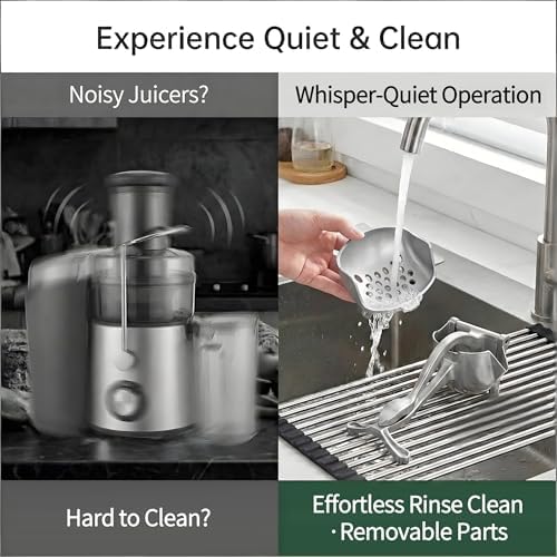 Manual Juicer, Hand Press Lemon Squeezer & Citrus Press - Upgrade Aluminum Alloy Fresh Fruit Juice Extractor, Ergonomic Grip Heavy Duty Manual Juicer, Effortless & Easy to Clean Kitchen Tool (A)