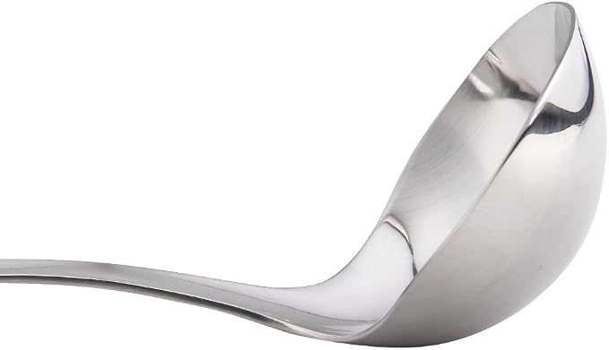 Sori Yanagi Kitchen Tool Designed Simple and Easy to Use, Tsubamesanjo Stainless Steel, Ladle L, Total Length 11.7 inches (29.8 cm), Dishwasher Safe, 18-8 Stainless Steel