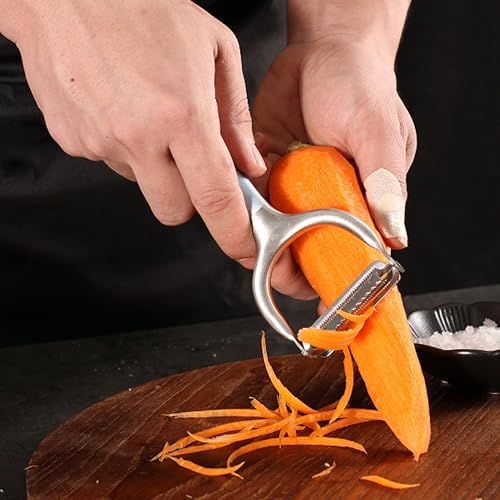 Aniso 2-in-1 Vegetable Peeler, Julienne Blade, Stainless Steel Handle
