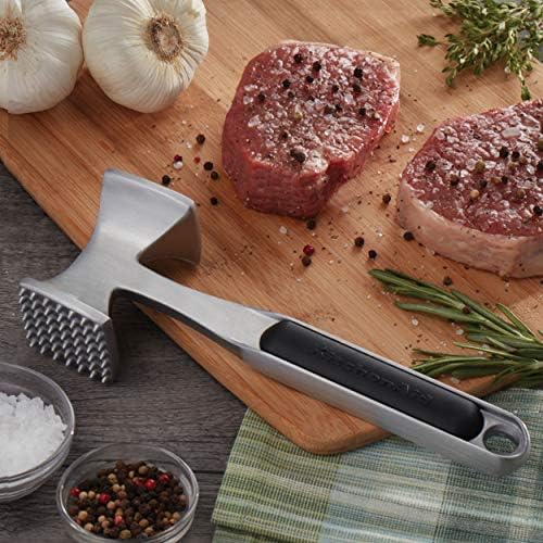 KitchenAid Gourmet Meat Tenderizer, One Size, Black & Classic Multifunction Can Opener/Bottle Opener, 8.34-Inch, Pistachio
