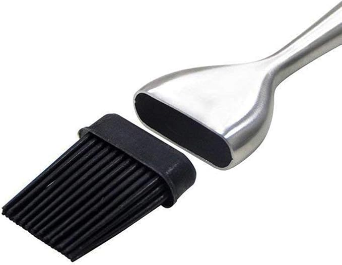 Silicone Basting Brushes Heat Resistant BPA Free Stainless Steel Handle Pastry Grill Barbecue Brush Kitchen Cooking Tools