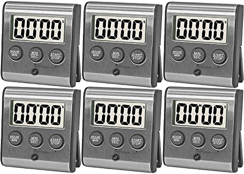 Elegant Digital Kitchen Timer Stainless Steel - Loud Alarm - Model eT-78