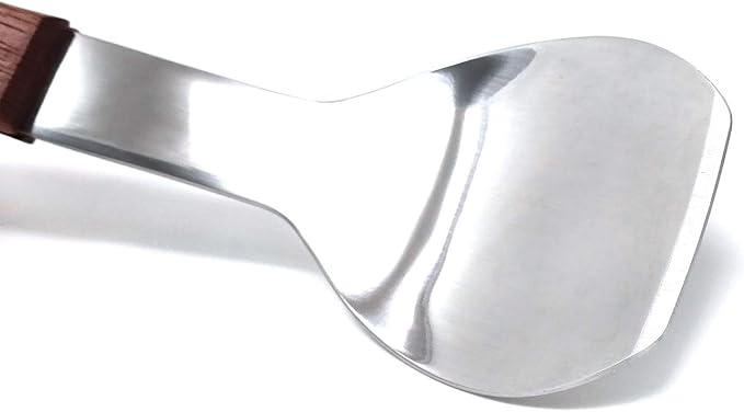 Honbay 1PCS Stainless Steel Ice Cream Scoop Spade Spoon Scooper with Wood Handle for Kitchen (Pack of 2)