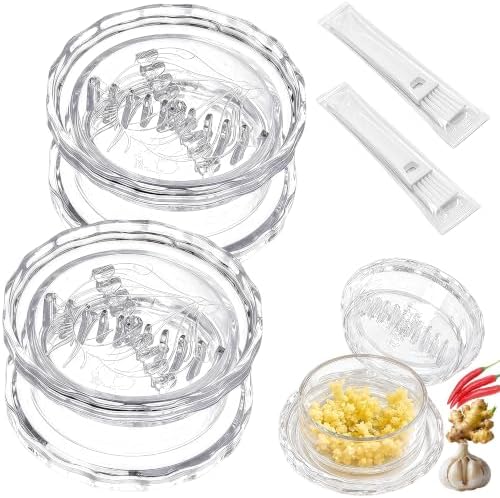 2PCS Garlic Mincer Tool, Garlic Chopper for Ginger Onion Ginger Herbs Nuts