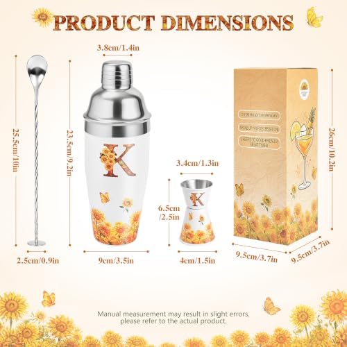 Unique Gifts for Mom Dad,Bartender Travel Set,24.3oz Cocktail Shaker Kit