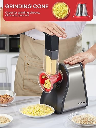 Electric Cheese Grater Salad Maker, Cheese Shredder for Home Kitchen Use