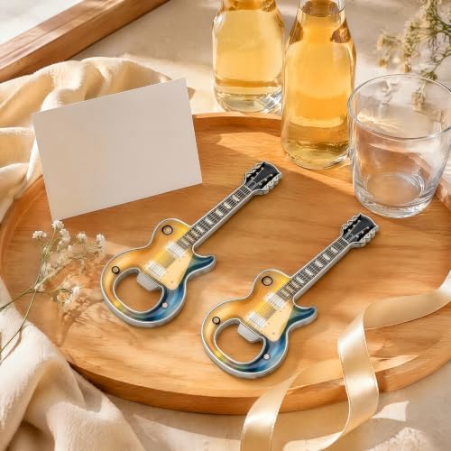 Guitar Shaped Bottle Opener, 2 Pack Metal Beer Opener Gift for Music Lovers